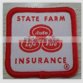 best sell woven patch with merrowed border