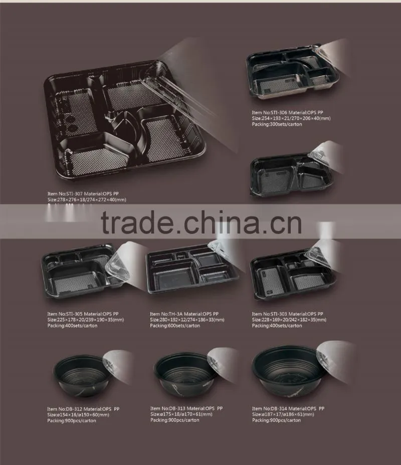 High quality plastic food container compartment