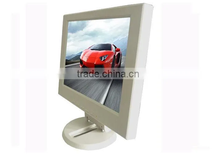 White 12" inch Touch Screen Monitor LCD VGA