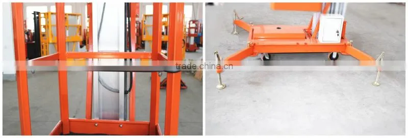 10m Single Mast Mobile aluminium work platform
