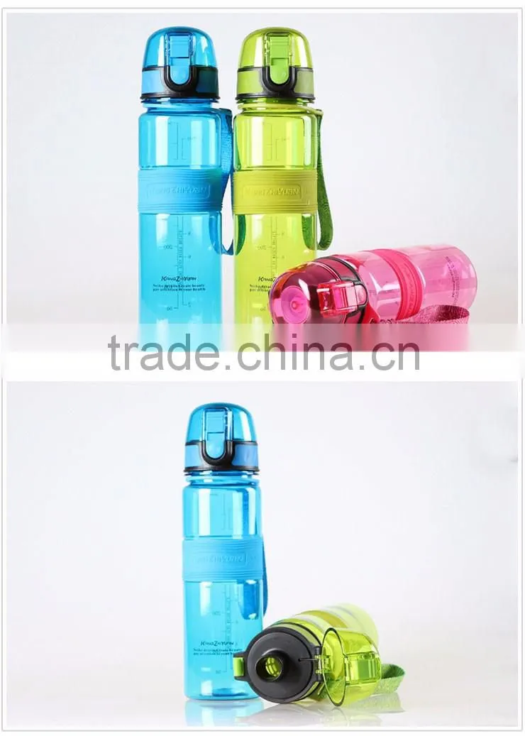 2016 new plastic insulated ecological push button pop up flip top can filter sport 500ml bicycle drinking water bottle
