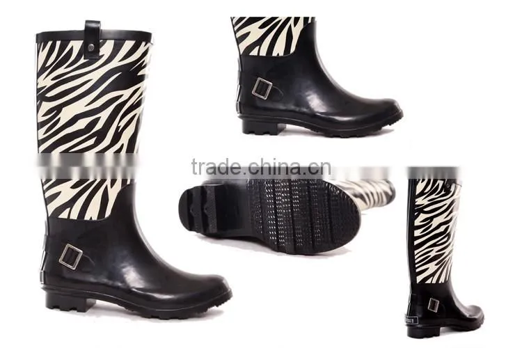 New fashion wellies rain boots ,wellies with high heel ,custom wellies ladies rain shoes