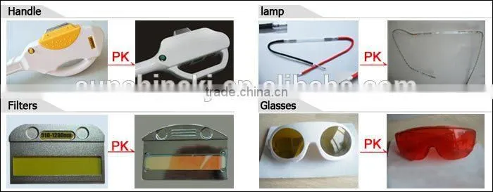 Big discount imported lamp two handles 3000w 1-10hz shr hair removal weifang ipl
