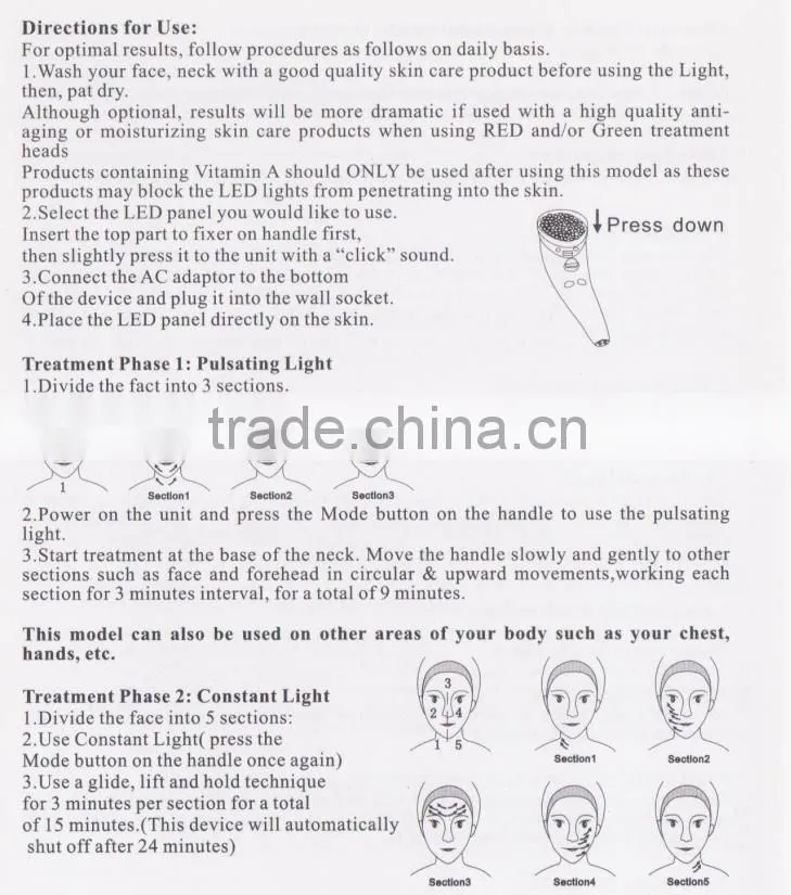 YL-S0803 Photon Skin Rejuvention beauty machine with Mini Massager