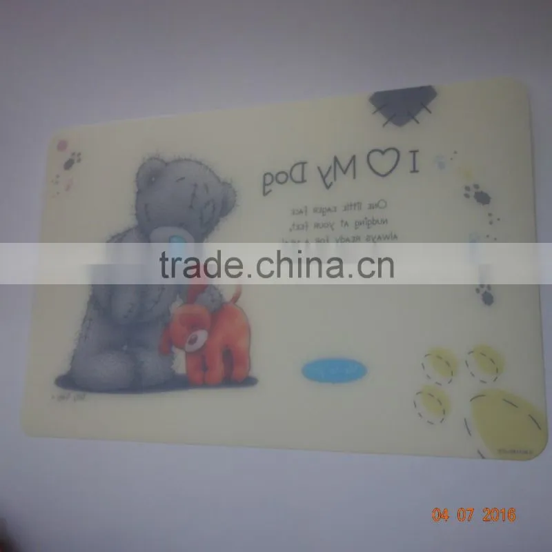 custom size for dog food mat well keep floor clean eco-friendly pp material