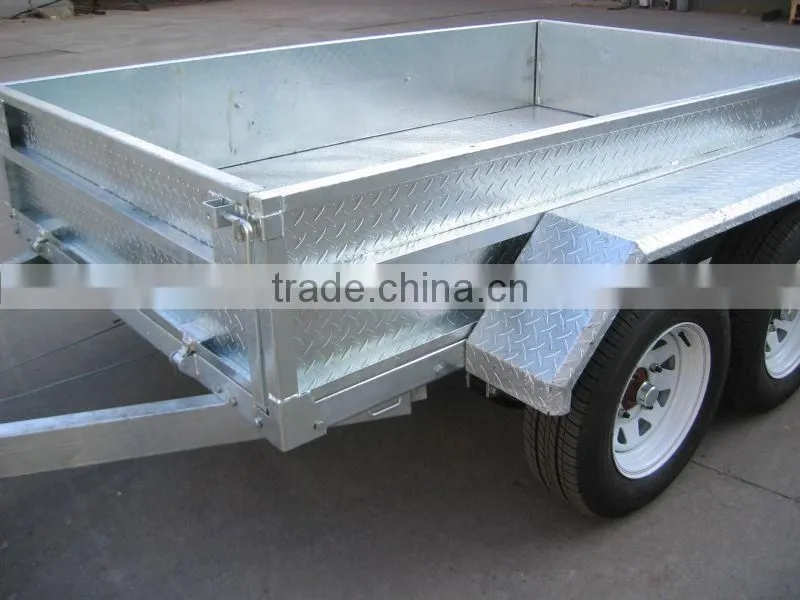 Hot dipped galvanized Tandem Trailer / double axle trailer