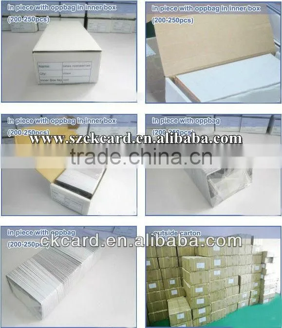 Customized printing plastic contact ic card with sle5542 chip