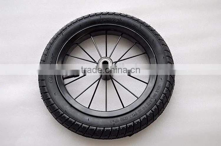 12" BICYCLE SPOKES COASTER WHEEL SET WITH TIRES & TUBES BMX