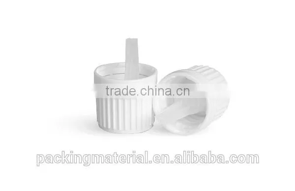 Essential oil glass bottle with tamper evident cap / childproof cap