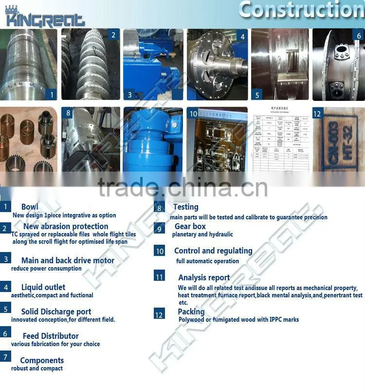 2 Phase Decanter Centrifugal Drilling Mud Machine