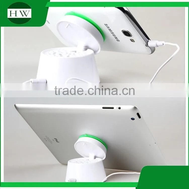 2in1 flip folding adjustable silicone sucker holder music powered amplifier mobile phone sound box mini speaker portable speaker