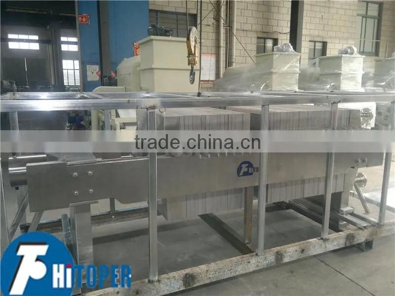 Large filter press capacity for wine,beer purification of stainless steel material