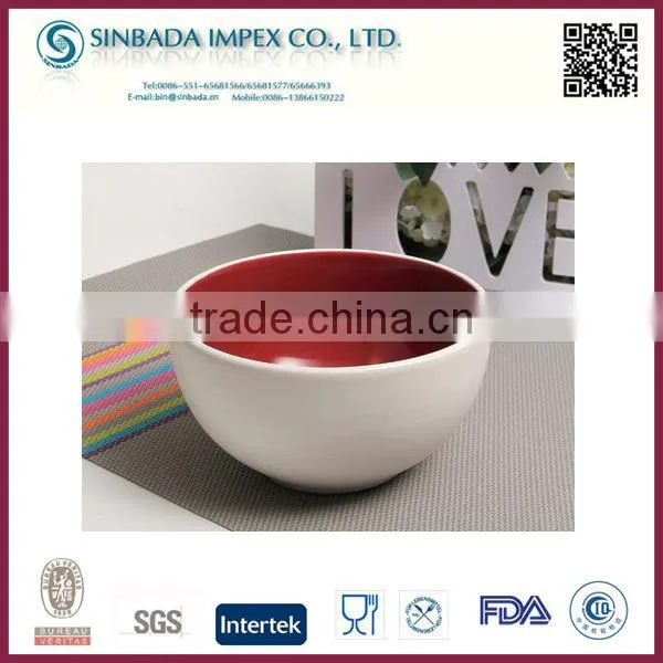 2015 factory unique cheap large salad bowls/ceramic products