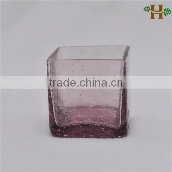 Glass Block Candle Holder