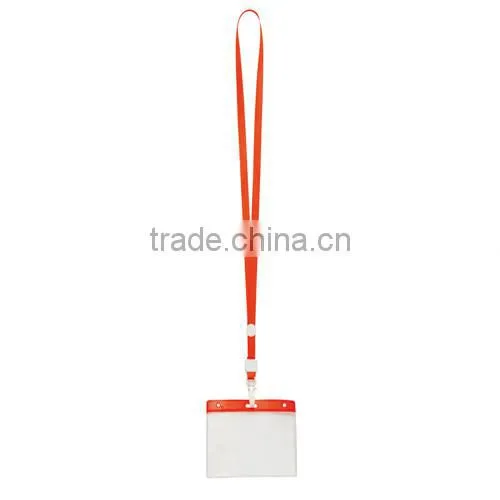 badge holder with clip,promotional PVC badge holder