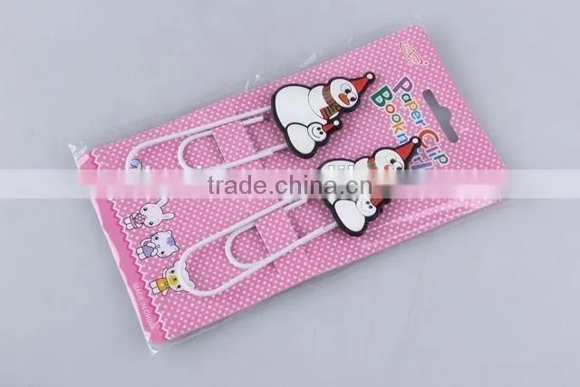 2PC silicone christmas snowman/Christmas tree design super paper clip