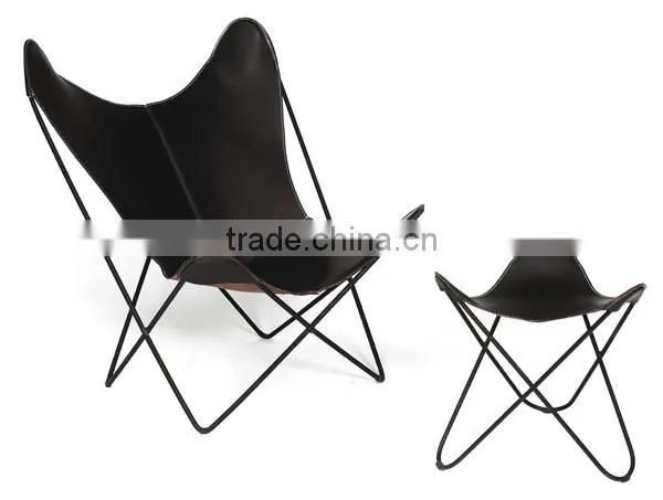 Black color ottoman butterfly chair frame latest products in market