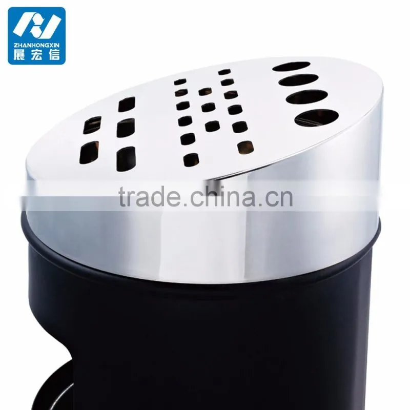 201 Stainless Steel hotel Ground ash barrel waste bin manufacturer