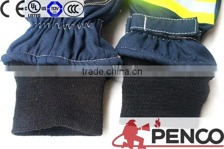 fire retardant gloves 3m retardant cowhide palmaramid elastic cuff better grasping waterproof breathebale heat resistant
