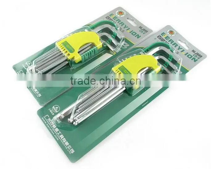 BERRYLION CRV long arm and ball point end 9pcs allen key set for sale