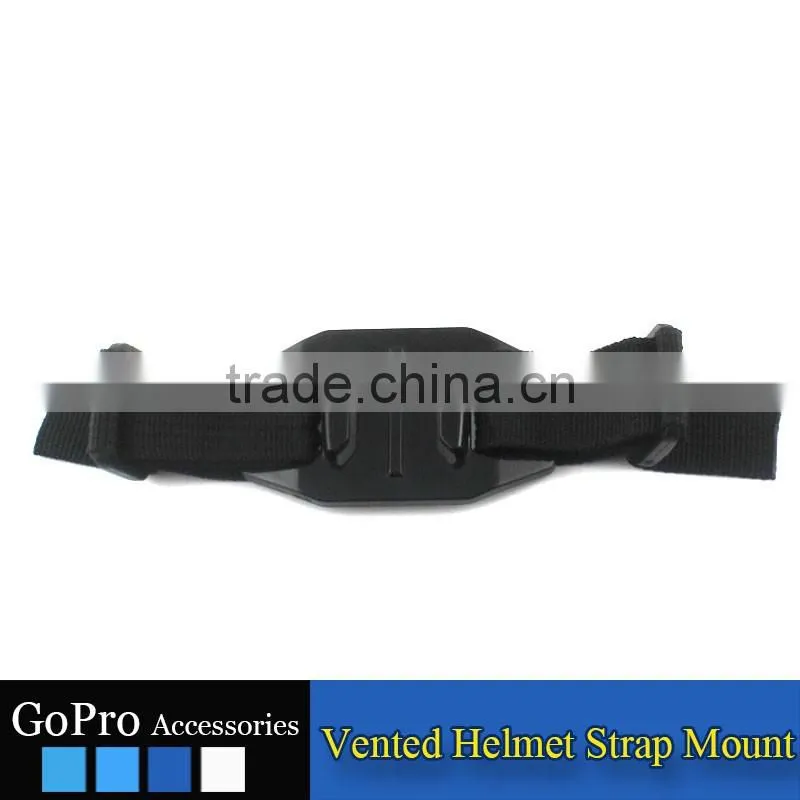 2016 New Wholesale vented helmet strap mount for sports camera accessory