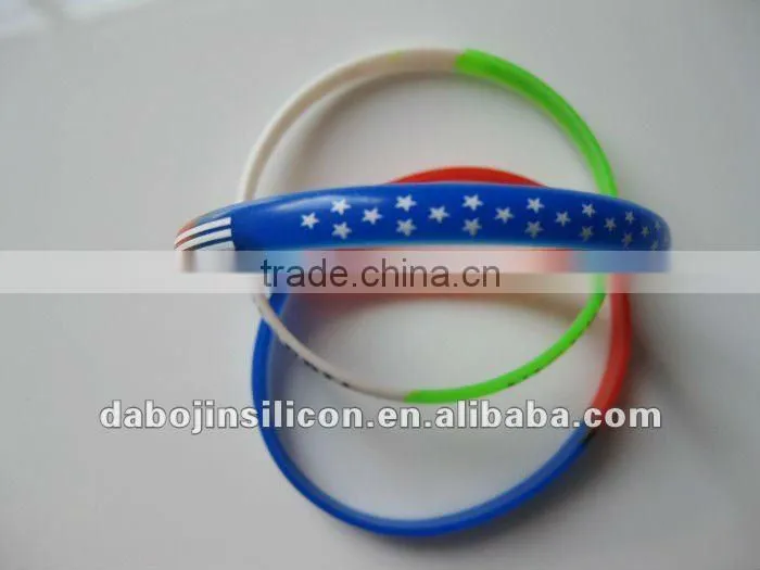flag wristband country flag silicone rubber wristbands