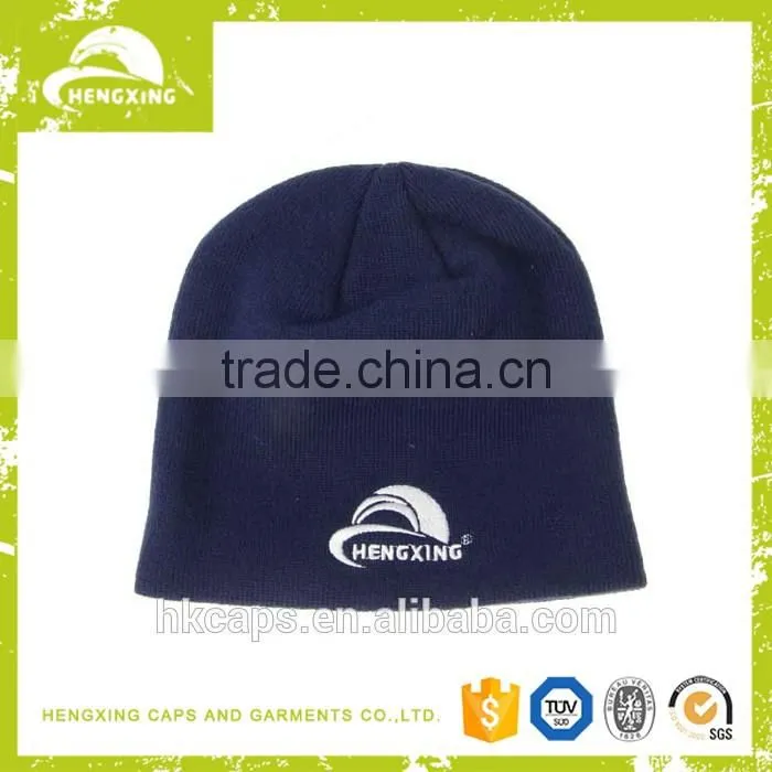 Knitted loose beanie jacquard custom wholesale beanie hats wool