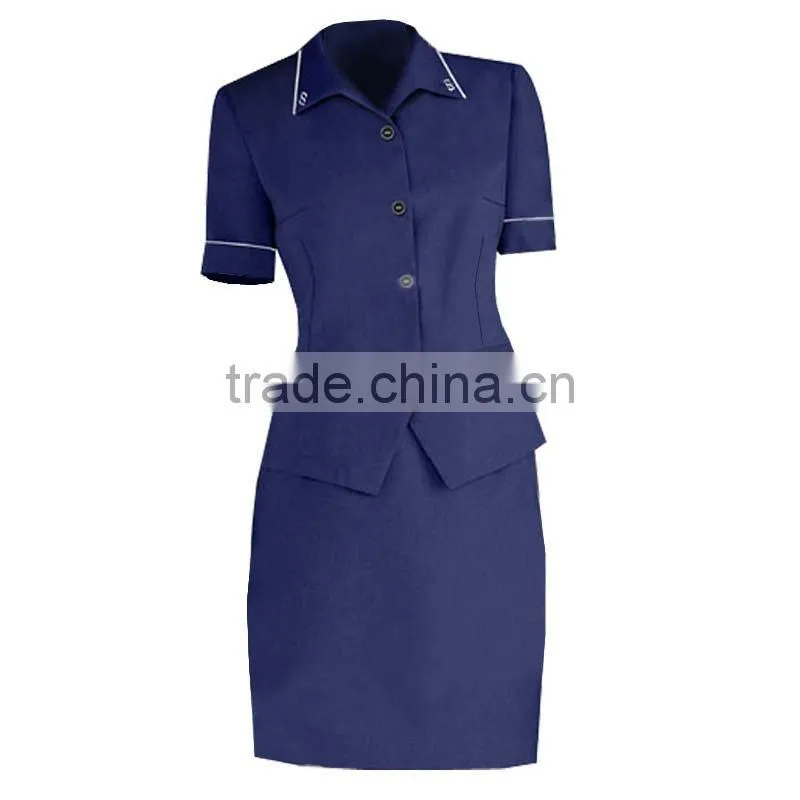 High Quality Standard Fast Delivery ladies office hotel working staff uniform Wholesaler from China