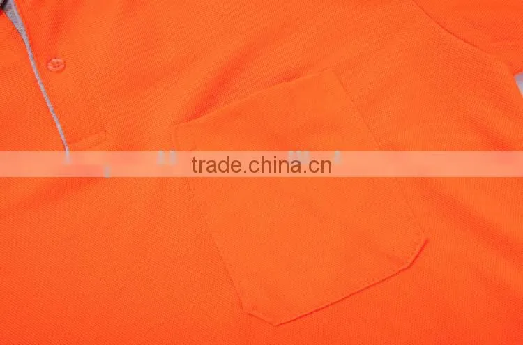 custom dustman orange Hi vis 3M reflective polo shirt