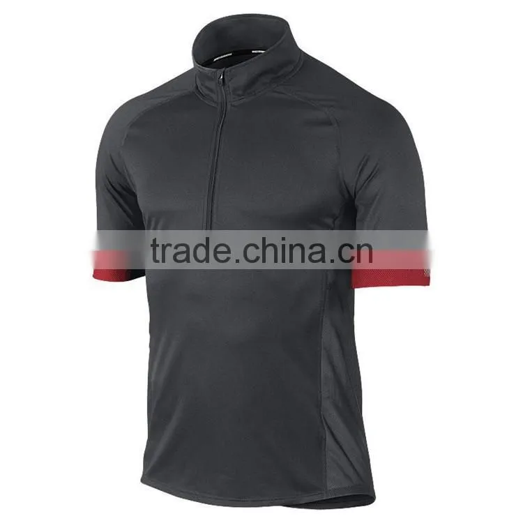 custom sublimation t-shirts with your own logo/artwork, lower moq, a short zipper on front