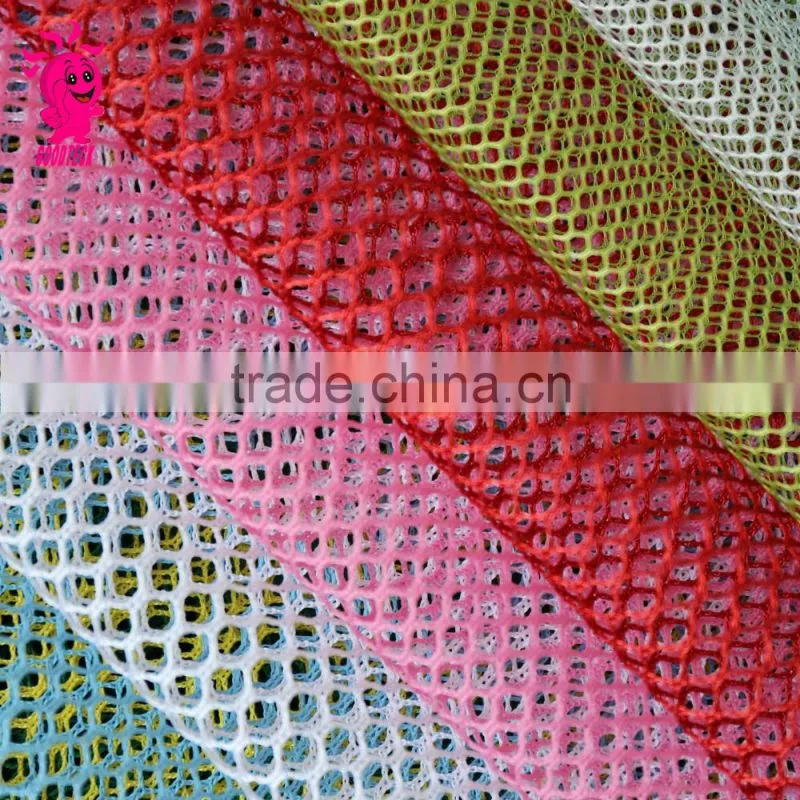 Soft Tulle Fabric high quality thick hexagonal mesh tulle fabric multi-color