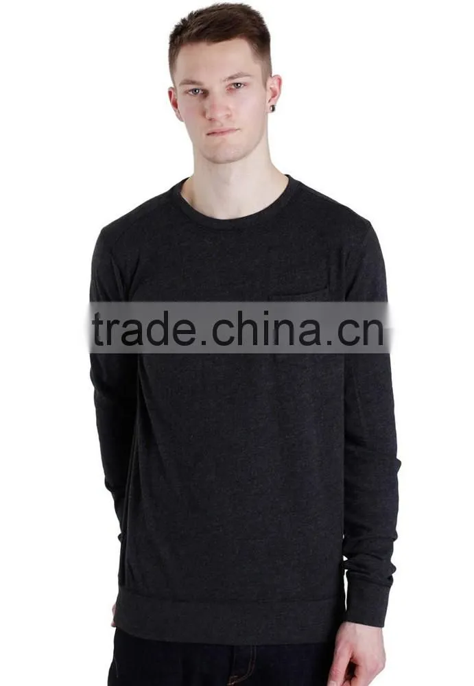 Simple design fashion long length blank plain sweatshirts wholesale sweatshirt fabric