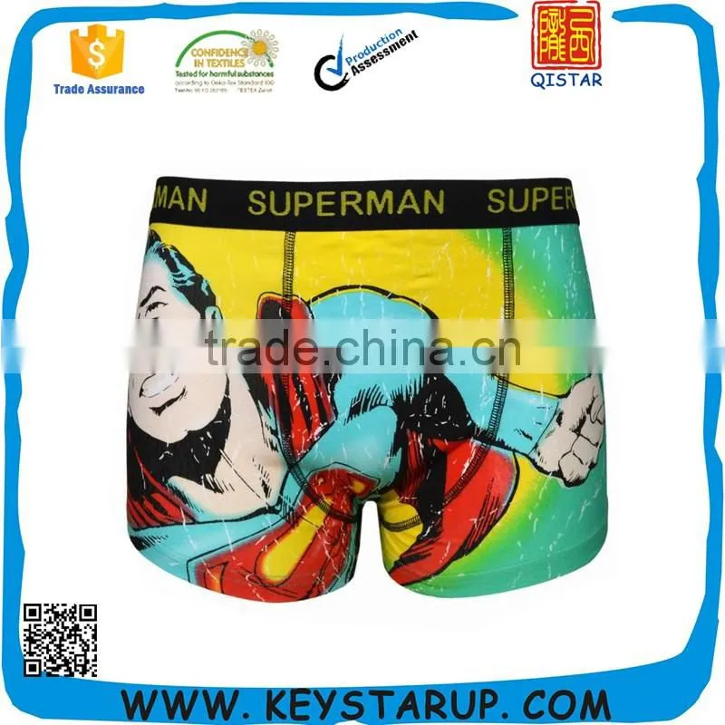 Latest Lovely Cartoon Male Spandex Cotton Underwear Boxer Briefs