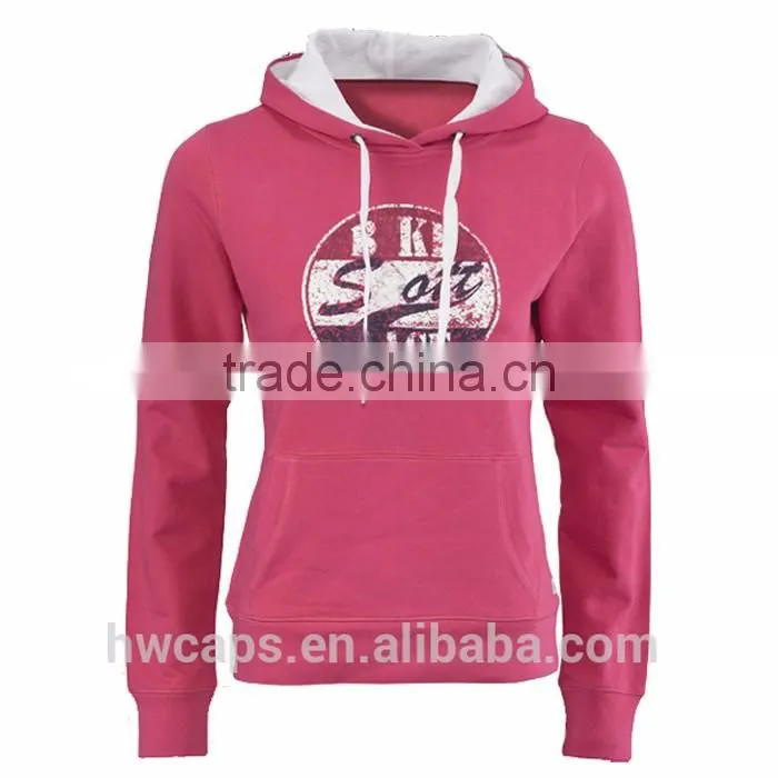 Ladies Sweatshirt Plain Hoodies Winter Fashion Sport Lady Hoody