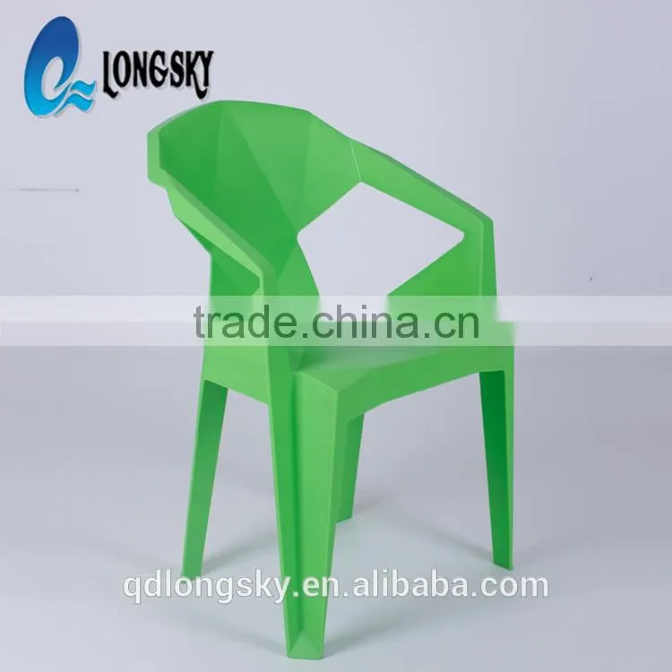 LS-4188 Wholesale high quality plastic bar chair event stacking chair Modern creative geometry chair for restaurant
