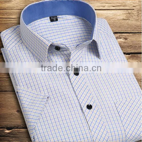 2015 summer new short sleeve shirt man shirt dress shirt men's clothing