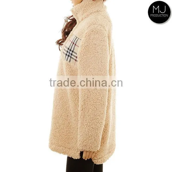 Wholesale Embroidery Women Winter Foldable Fur Jacket