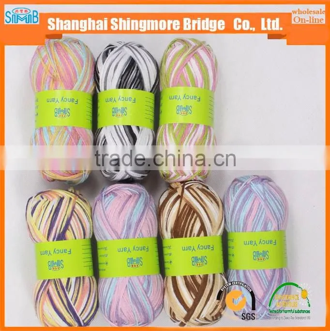 Knitting yarns china factory direct wholesale oeko tex certified 100% acrylic knitting tape yarn with high quality but low price