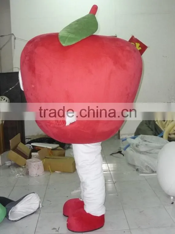 with a cool fan apple mascot costume adult apple mascot costumes