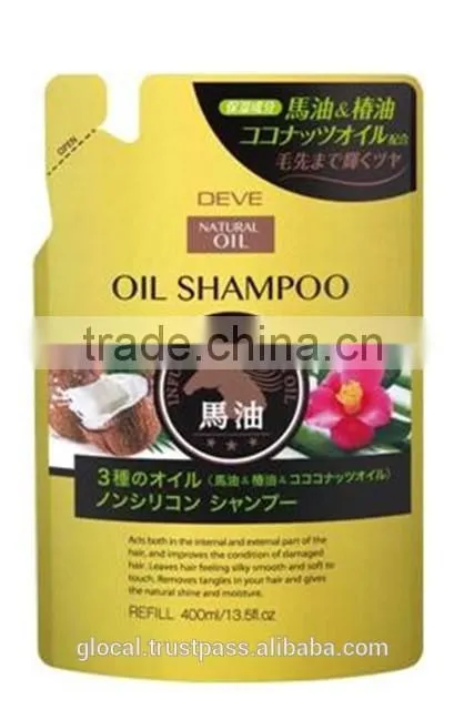 Japan Horse oil & Coconut oil & Camellia oil Shampoo 400ml Wholesale