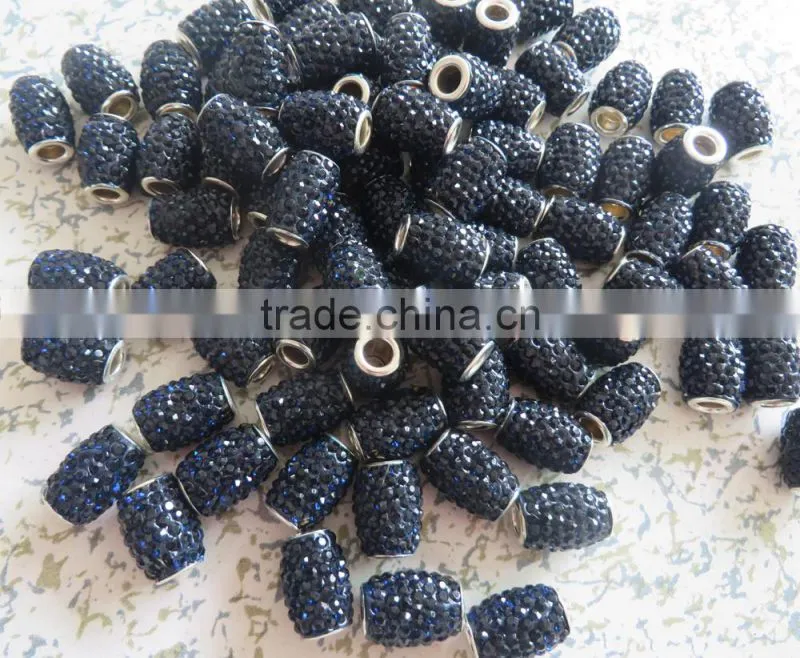 Sparkle Clay DIY Jewelry Beads Accessories, Stones Crystals Barrel Beads for Bracelet