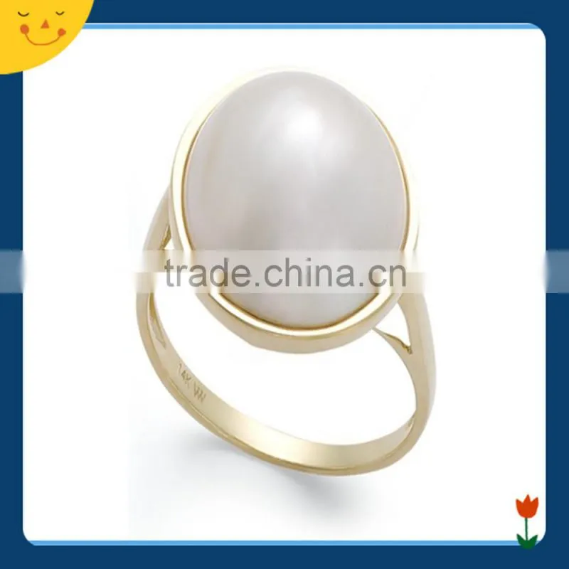 2015 newest wedding jewelry design silver black pearl ring
