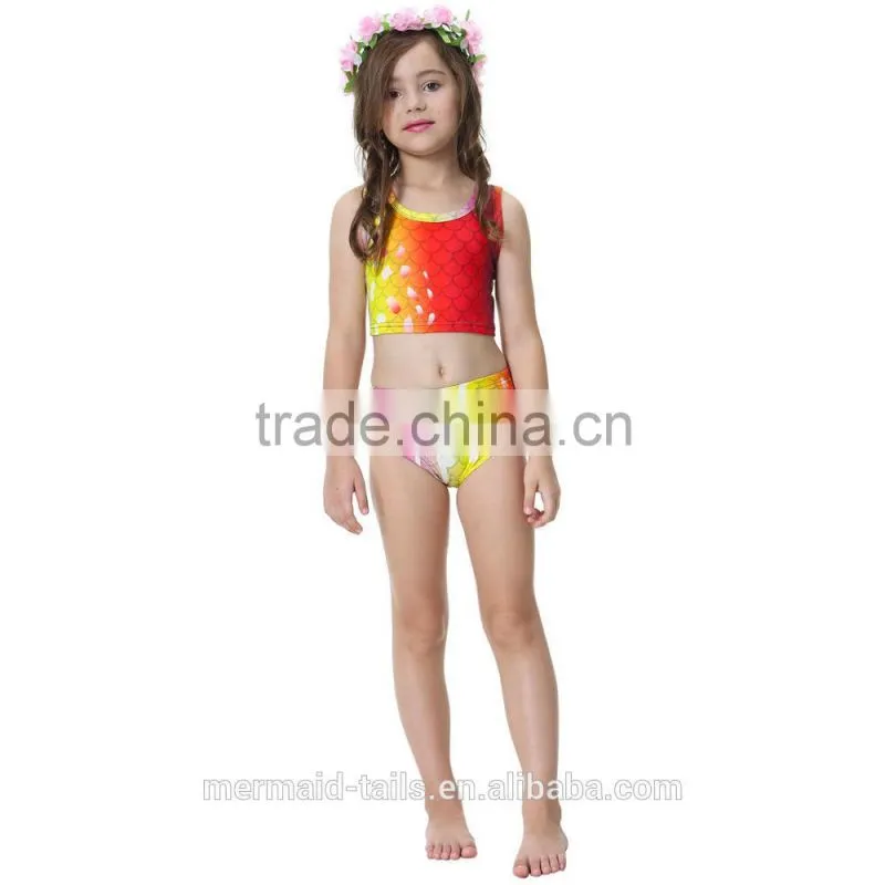 Girls summer surfing beach holiday bathing fashion Mermaid bikini sets