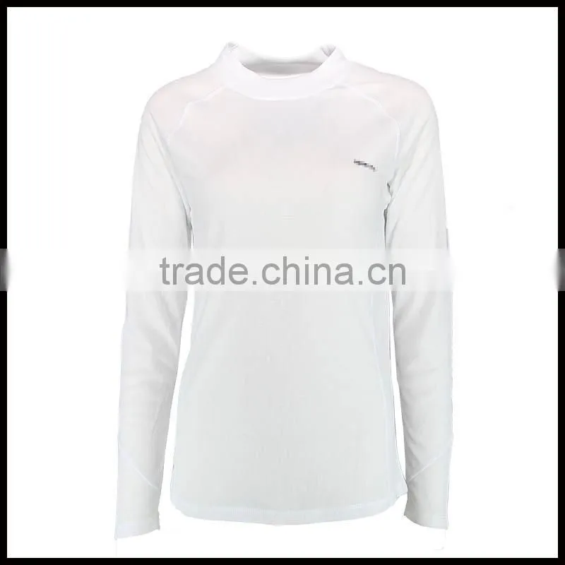 W15-ACC-W-01-C Pink 100% Polyester Sports Underwear Long Sleeve