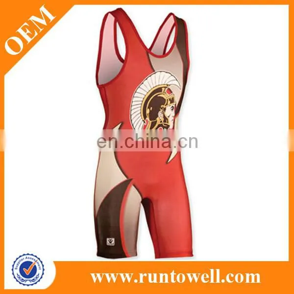 Sublimation printing wrestling singlet