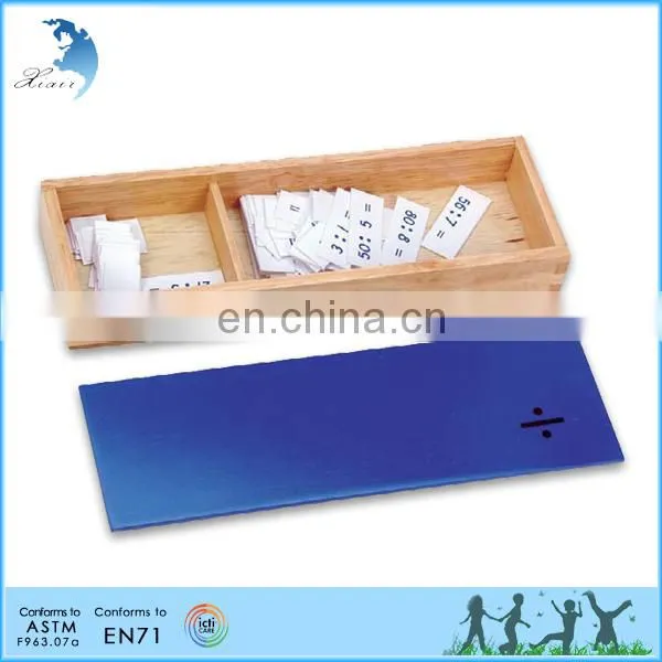 Preschool Wooden Educational Montessori Material EN71 Mathematic Toy Fraction Decimal Board & Decimal Fraction Exercise