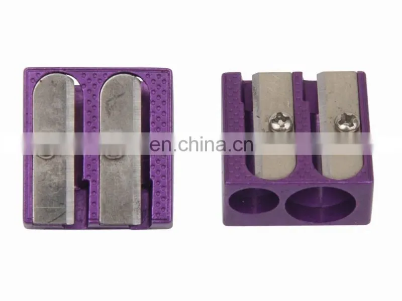 office stationery colorful double blade pencil sharpener
