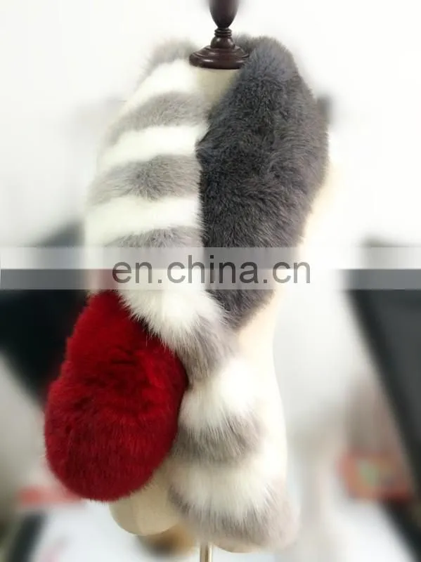 Fashion Top Quality Women Winter New Style Cheap Ladies Fox Fur Warm Scarf