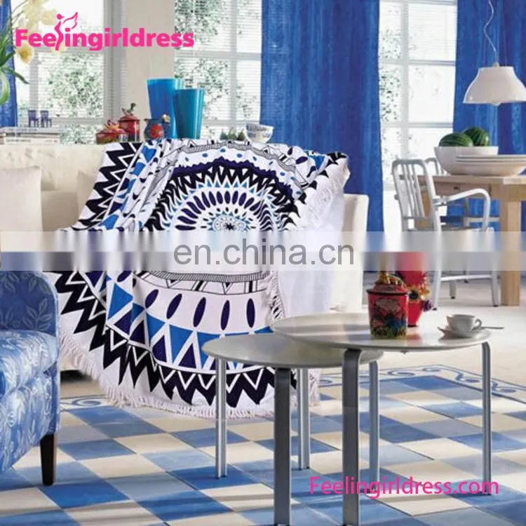 Home Decor Indian Mandala Round Microfiber Tapestry Mandala