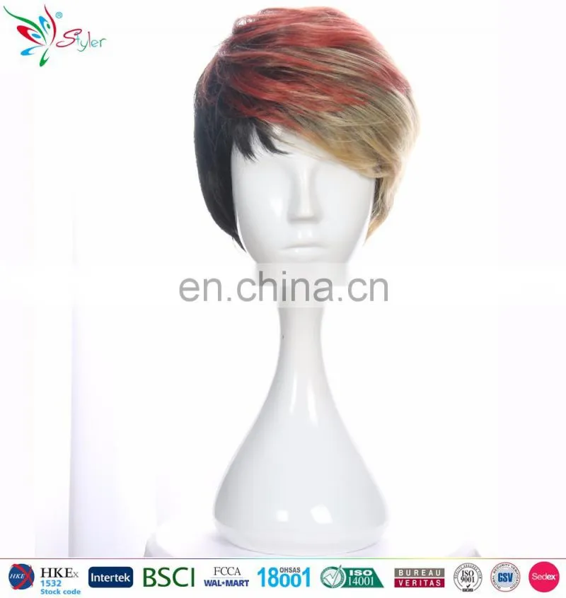cheap wholesale brown short male wigs men wig
